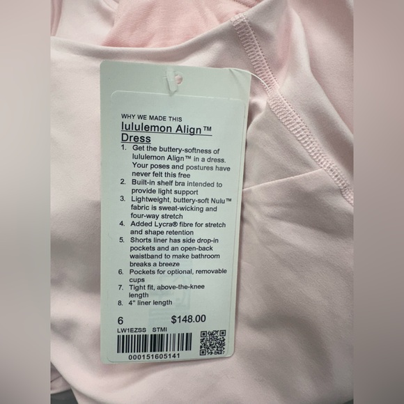 LuluLemon Align™ Dress in Strawberry Milkshake - Picture 8 of 9